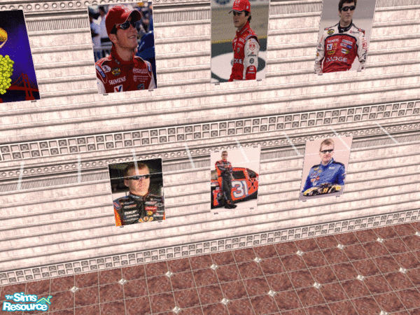 Sims 2 — Burton-Kahne Nascar Poster Set by MinnieMinPin — By request....3 different Kasey Kahne & 3 different Jeff