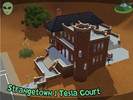 Sims 3 — 1 Tesla Court by Moza — This mini-castle is the original home of Loki and Circe Beaker from Strangetown in TS2.