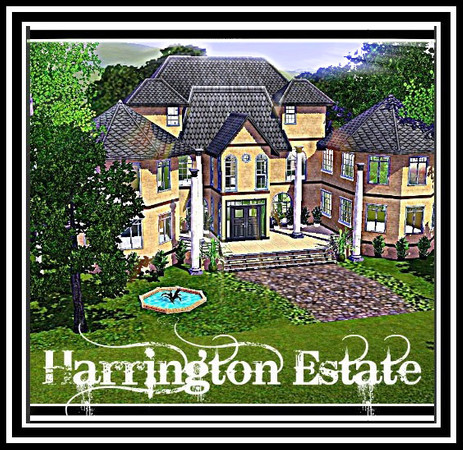 Sims 3 — Harrington Estate by Bugab00 — Harrington Estate was designed to be a vastly grand home with a high-peaked