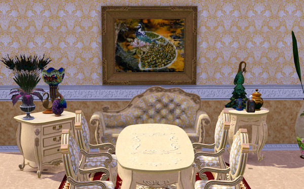 Sims 3 — Peacock Painting in Oil by camarossz28 — Camarossz28