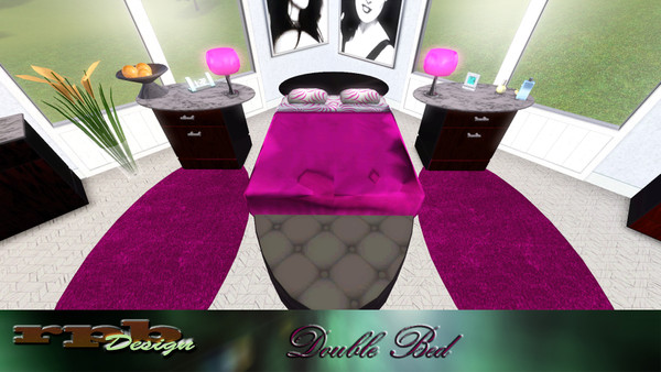 Sims 3 — rpb bed double elegance by ruhrpottbobo — rpb bed double elegance fully recolorable 