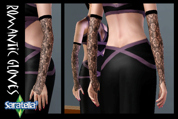 Sims 3 — Romantic Gloves by saratella — extremely elegant gloves from the romantic taste of the gone times