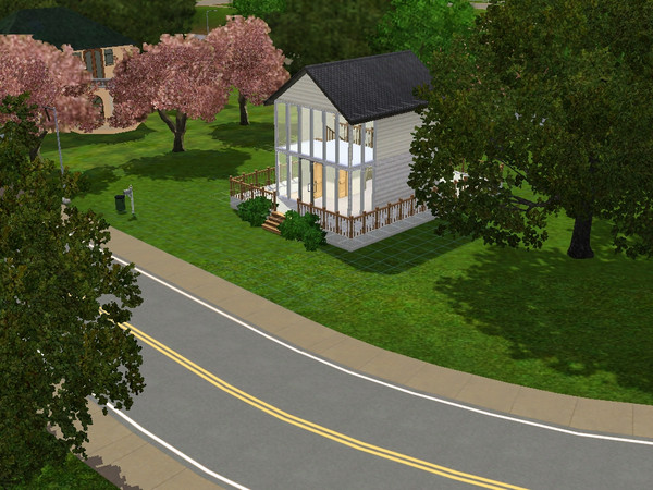 Sims 3 — Modern Cabin - Loft bed, 1 bth by foxxglove_digitalis — Space saving loft that none the less has all your single