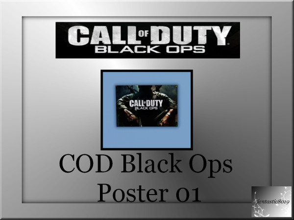 Sims 3 — COD Black Ops Poster 01 by fantasticSims — COD Black Ops Poster 01 by fantastic8019 TSR, TSRAA Item.