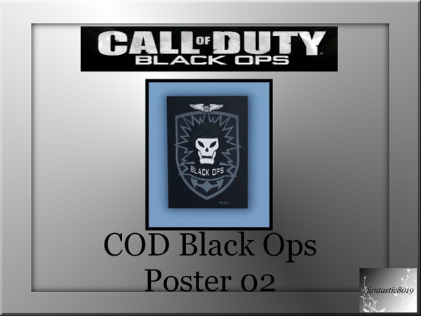 Sims 3 — COD Black Ops Poster 02 by fantasticSims — COD Black Ops Poster 02 by fantastic8019 TSR, TSRAA Item