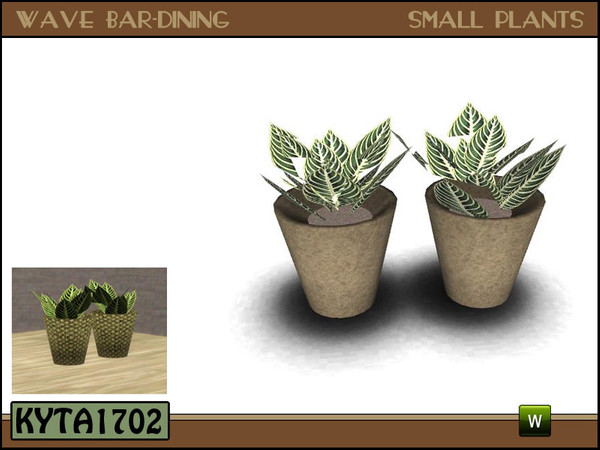 Sims 3 — Wave small plants by Kyta1702 — Mesh by Kyta1702 @ TSR - more creations @ simline-design.com