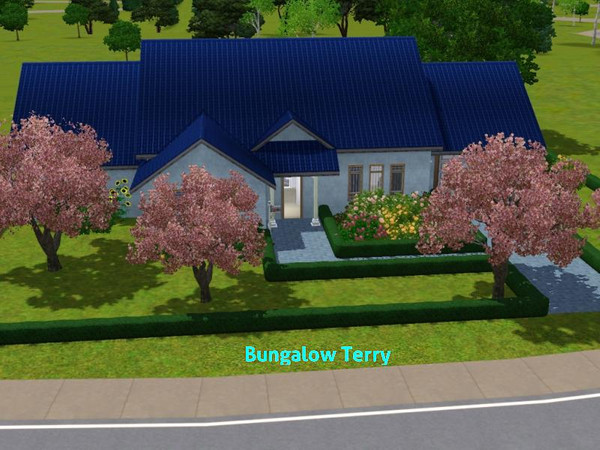 Sims 3 — Bungalow Terry by DO5NBR — Cozy home for the Sim-family. Main floor: 2 bedrooms 2 bathrooms, kitchen with dining