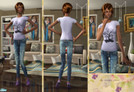 Sims 2 — Top and jeans by nastya_peace — jeans - Love Moschino print - promod MESH on glamorouslounge: WOMEN - MESHES -