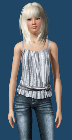 Sims 3 — Silver Top by Precious_Sims — My very first top,not the best but I will get better. Pants by Katelys.
