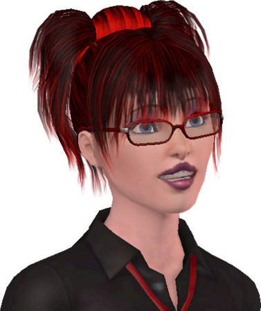 Sims 3 — Annabell Blut by MeCrazyPanda — Annabell has a twin sister named Issabella. She mastered the drums. She is a