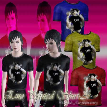 Sims 3 — Emo Shirt A by ierleon — a nice shirt with emo print. this is recolor-able.