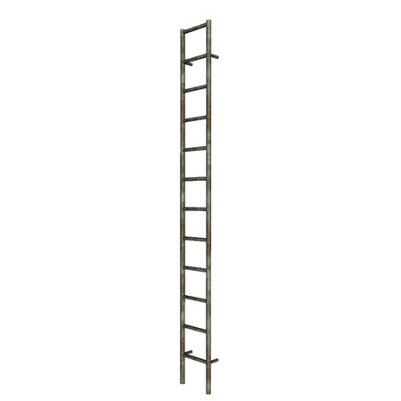 Sims 3 — Decorative Wall Ladder (extension) by Cyclonesue — Maybe the reason Sims won't use it is that it might just come