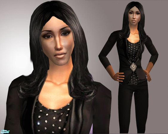 Sims 2 — Cher in Burlesque by TSR Archive — The beautiful Cher in Burlesque. Hair requires Chazdesigns hair mesh, outfit