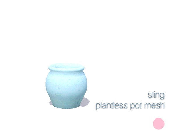 Sims 3 — Plantless Pot Mesh by DOT — Plantless Pot Mesh by DOT of The Sims Resource