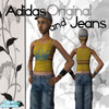 Sims 2 — Adidas Vest and Jeans by Hailz19xx — a Yellowish vest with the Adidas Original logo on, and Some jeans, i have