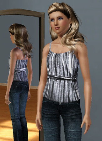 Sims 3 — Silver Top (Better Version) by Precious_Sims — 