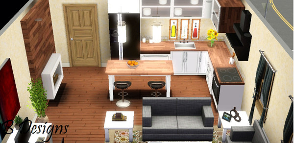 Sims 3 — B Designs The Simerset - 1br, 1ba by littleb920 — B Designs The Simerset - 1br, 1ba. The perfect one bedroom