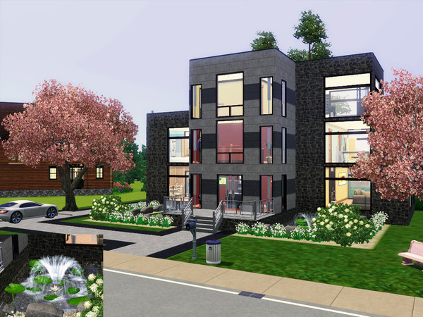 Sims 3 — 443 Ocean Ave. by Ayafox — 3 bedrooms, 3 1/2 bathrooms