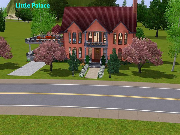 Sims 3 — Little Palace by DO5NBR — Cozy home with nice landscaped garden. First floor: livingroom with fireplace WC