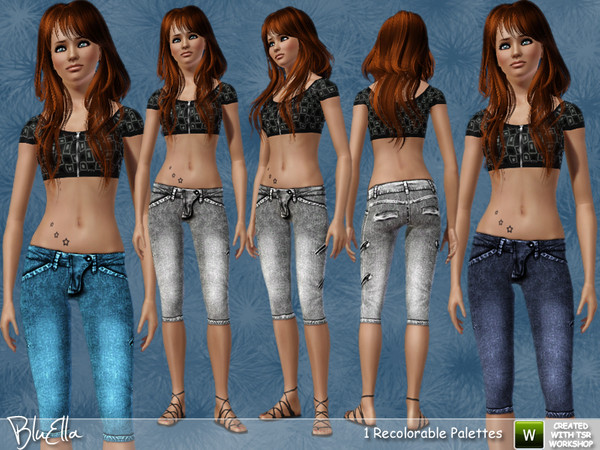 Sims 3 — BluElla - Slim Jeans Set - 2 by BluElla — BluElla - Slim Jeans Set - 2