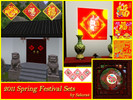 Sims 3 — 2011 Spring Festival Sets by Sakura4 — Paper - Cut for Window Decoration Use cheat 'MoveObjects on'.