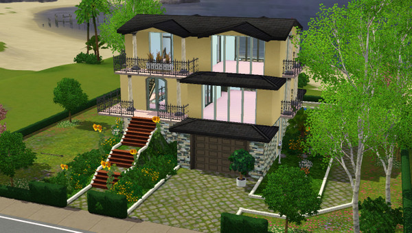 Sims 3 — L.A House by taxa08 — L.A House its my version of L.A! This house has everyting for your sim like 3 bedrooms, 3