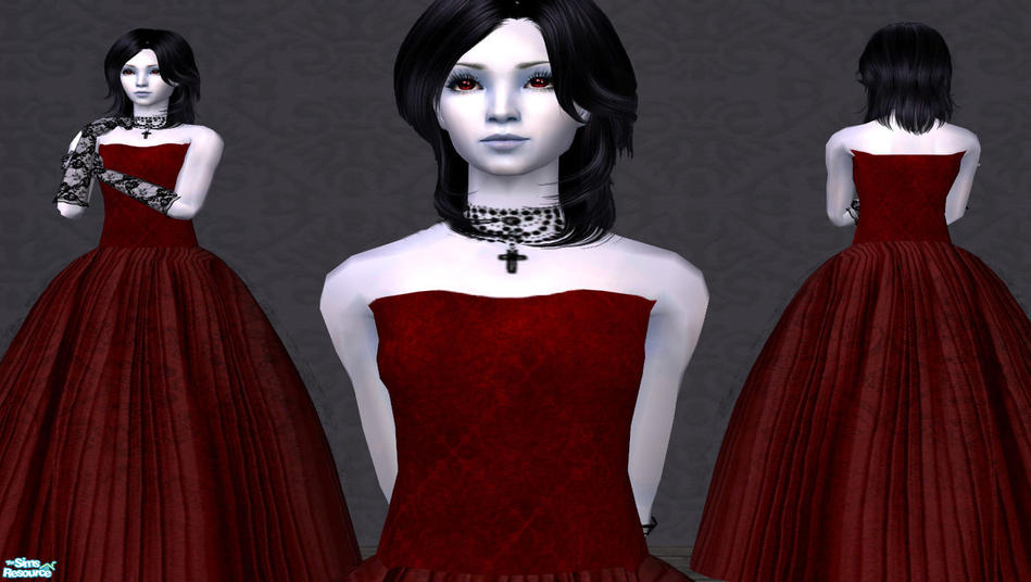 theangeliquemonte's Gothic Dresses Set 1 - Red