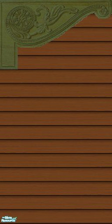 Sims 2 — Autumn Harvest Chestnut Siding 8 by skippyscatt — Chestnut outdoor siding for a country manor or country