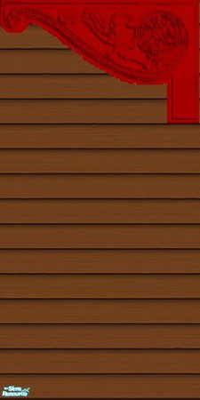 Sims 2 — Autumn Harvest Chestnut Siding 6 by skippyscatt — Chestnut outdoor siding for a country manor or country
