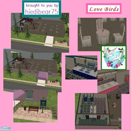 Sims 2 — LOVE BIRDS singing & dining by hiedibear75 — Watch the band or talk of wedding plans...........LOVE BIRDS is