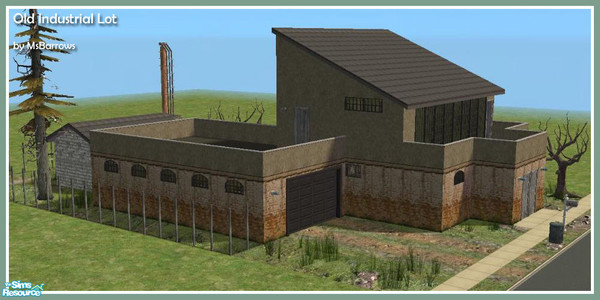Sims 2 — Old Industrial Lot by MsBarrows — Another building from my Soup Legacy - the old industrial building that Winter