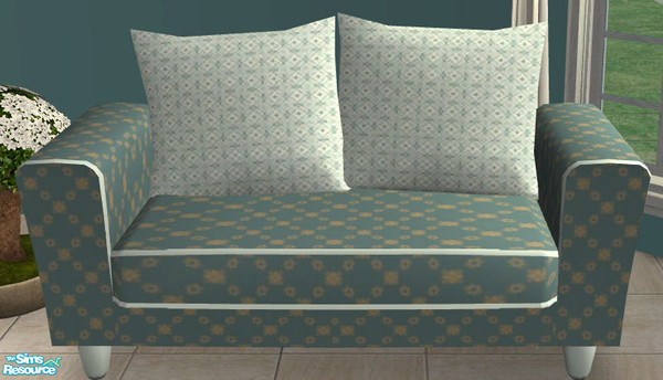 Sims 2 — TC 73 Arizona Cool Blue - Loveseat by H3wwy — Recolour of the ever changing Arizona set, using Svealyn\'s fresh