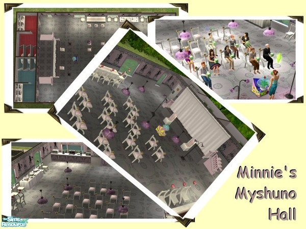 Sims 2 — Minnie\'s Myshuno Hall by Jron — We have Bingo halls, the Sims have Myshuno Halls! Minnie\'s Myshuno Halls is