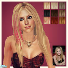 Sims 2 — Hot by ChazDesigns — A casual long hair as seen on Avril Lavigne. Animated, binned and linked.