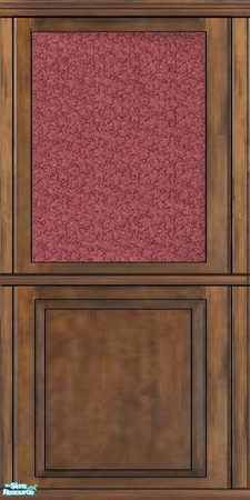 Sims 2 — Haunted Hollow: oak panel cranberry  by daisylee — enjoy!