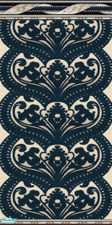 Sims 2 — Damask Wall - Blue by Sheera — Part of my Damask Walls & Floors Set, hope you\'ll like it. Enjoy! ! !