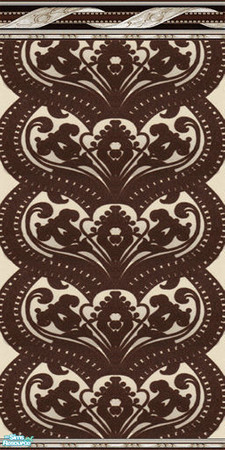 Sims 2 — Damask Wall - Brown by Sheera — Part of my Damask Walls & Floors Set, hope you\'ll like it. Enjoy! ! !