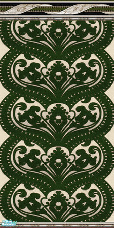 Sims 2 — Damask Wall - Green by Sheera — Part of my Damask Walls & Floors Set, hope you\'ll like it. Enjoy! ! !