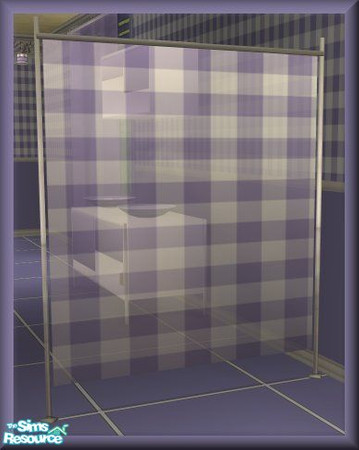 Sims 2 — NK Turano DR Lavender - Screen Gingham by MoMama — A sheer screen with a lavender gingham print to match the