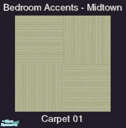 Sims 2 — Bedroom Accents - Midtown - Carpet 01 by Waverly — The Bedroom Accents collection consists of new beddings,