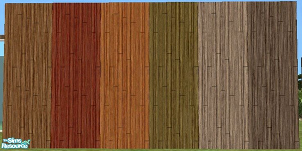 Sims 2 — Wood Siding by tamlfra — A very practical set of 6 papers that are all in natural wood tones, from green just