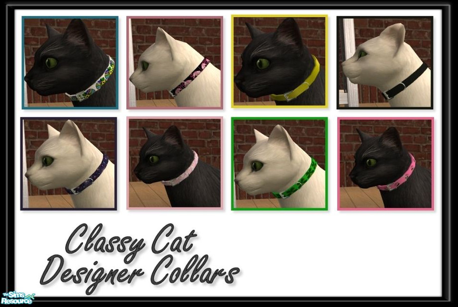 The Sims Resource Classy Cat Designer Collars