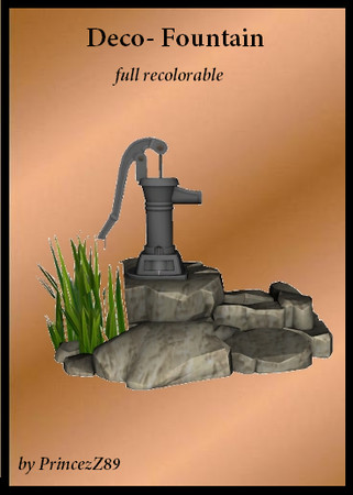 Sims 3 — Miniature_Fountain by Princezz89 — This is a Mini-Version of the Ambitions Gardenfountain Base Game compatible