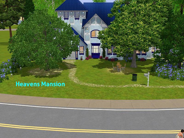 Sims 3 — Heavens Mansion by DO5NBR — A pretty family lot with: big kitchen a cozy livingroom, 1 studyroom, 1 bedroom, one