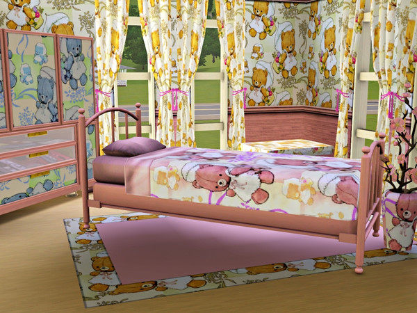 Sims 3 — marcorse_bonnybear by marcorse — A bonny little bear and her floral basket - perhaps for the nursery?