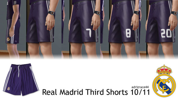 Sims 3 — Real Madrid Third Shorts 10/11 by adrizrace44 — Real Madrid Third Shorts 10/11 Introducing my Real Madrid Third