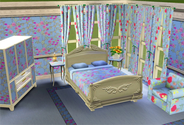 Sims 3 — marcorse_rosetrellis by marcorse — Rose trellis repeat pattern. Recolourable:2
