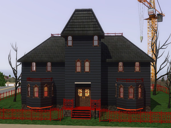 Sims 3 — Bad by HollyHoskinson — A house for your Vampires or any other Bad sim you may have. 2 bedroom,nursery 1 bath.