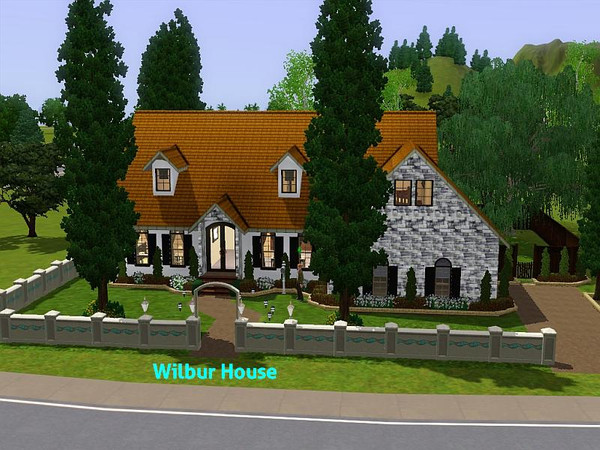 Sims 3 — Wilbur House by DO5NBR — Spacious traditional home that offers: On the first floor: Office/library kitchen with