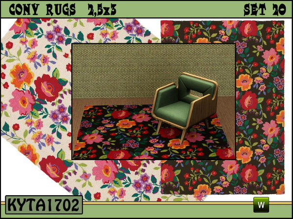 Sims 3 — Cony rugs 20  by Kyta1702 — Mesh by Kyta1702 @ TSR - more creations @ simline-design.com
